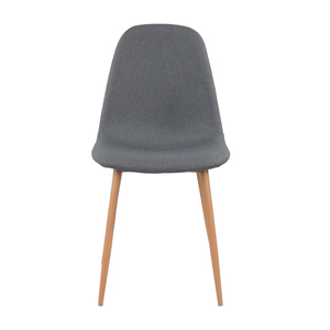 Free Sample Modern Upholstery Seat Grey <strong>Patchwork</strong> Design Velour Back Upholstered White Fabric <strong>Dining</strong> <strong>Chair</strong> With Arms Fabric - Product Image 2