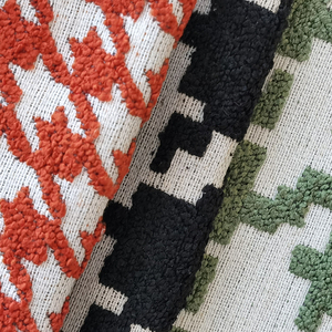 Đồng Bằng Và Mẫu Vải <span class=keywords><strong>Sofa</strong></span> Vải Houndstooth Vải Màu Đen Và Trắng - Product Image 4