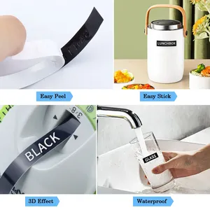 Cinta de Grabado en Relieve 3D Compatible con <span class=keywords><strong>Dymo</strong></span>, Cinta de Etiquetas 3D para Máquina Etiquetadora <span class=keywords><strong>Dymo</strong></span> 12965 1880 <span class=keywords><strong>1610</strong></span> Motex E101 E202 B90 Typewriter - Product Image 5