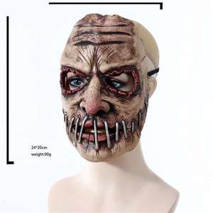Masques de fête Masque de tête en latex Effrayant Costume d'Halloween Cosplay Accessoire de théâtre Masque facial fantaisie Costumes de mascarade pour enfants - Product Image 6