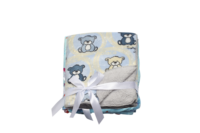 Couverture pour enfants en polaire berbère imprimée double couche de haute qualité, ultra douce et moelleuse, unie, toutes saisons