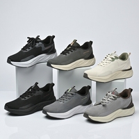 Chaussures de course respirantes antidérapantes pour hommes, grande taille, doublure en mesh, baskets de sport d'extérieur