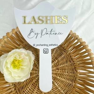 Personalised Lash <b>Mirror</b>, 3D <b>Acrylic</b> Handheld <b>Mirror</b> with Text, Custom Eyelash Photo Prop, Gift for Beauty Technician and Girls - Product Image 4