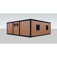 Maison conteneur en acier de 10 pieds à assemblage rapide avec design pliable, espace de vie villa portable et extensible