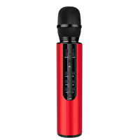 Microphone USB sans fil à condensateur omnidirectionnel, léger, avec connecteur Type-C, suppression du bruit, haut-parleur KTV Karaoké