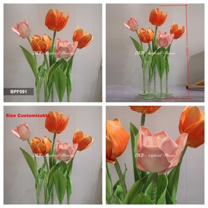 Colorful Artificial Giant EVA Durable Waterproof Tulip Custom Size and Height for Outdoor Courtyard Garden Hotel Wedding - Product Image 3
