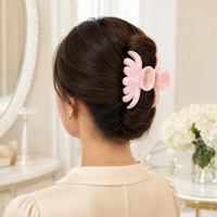 Pince à cheveux en acétate Ume avec logo personnalisé, 11,5 cm, grande pince à cheveux en forme de pieuvre, maintien solide pour cheveux épais, accessoires pour cheveux en gros