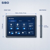 Panel de Control Inteligente para el Hogar Android 15 de 7 Pulgadas con POE, Tablet de Montaje en Pared RK3566, Wi-Fi 6, Pantalla Táctil, RS485, BMS, HVAC