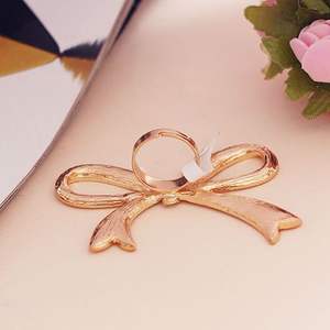 Bague ajustable en alliage avec nœud classique pour femme et fille, style 2026 - Product Image 6