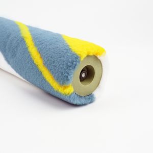 Brosse de <span class=keywords><strong>rouleau</strong></span> de peinture de polyester de vente chaude de 9 pouces avec la poignée en plastique pour les rouleaux de peinture de concepteur de <span class=keywords><strong>rayure</strong></span> large de mur - Product Image 5