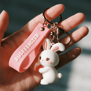 Porte-clés 3D <span class=keywords><strong>personnalisé</strong></span>, petit fermoir en PVC pour <span class=keywords><strong>téléphone</strong></span>, lapin, couteau, alarme, design d'usine NFC - Product Image 2