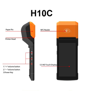 H10C Nuevo <span class=keywords><strong>Diseño</strong></span>, Terminal Punto de Venta Android Todo en Uno con Pantalla Táctil de 5.5 Pulgadas, Impresora Térmica de 58mm, POS Portátil - Product Image 2