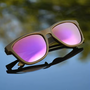 Occhiali da Sole Polarizzati, Montatura Nera Lenti Rosa, per Uomo e Donna, con il Tuo Marchio, Logo Personalizzato, Protezione UV, Minimo 1 Pezzo - Product Image 6