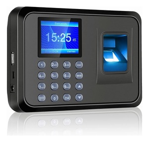 Time <strong>Clock</strong> - Fingerprint Time <strong>Clocks</strong> for Employees Small Business Automatic <strong>Calculate</strong> Working Hours and Deduct Lunch Time - Product Image 1