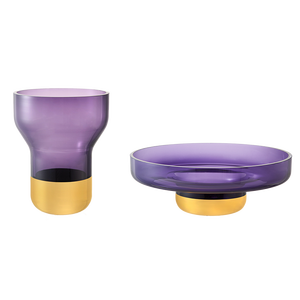 हाई-एंड बैंगनी बड़े मुंह वाले कांच के vases के लिए स्पष्ट सिलेंडर फर्श vases 40 बड़े सेंटरपीस लंबे vases - Product Image 1