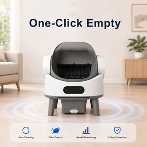 OEM/ODM Caja de Arena Automática Inteligente para Gatos con Apertura Superior Segura, Control por WiFi y APP, Autolimpiable, Inodoro Grande para Mascotas con Pantalla LED para Gatos Grandes - Product Image 4