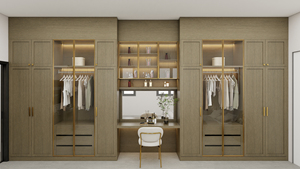 Armoires de dressing minimalistes de luxe modernes pour appartement meubles de <span class=keywords><strong>chambre</strong></span> européens éclairage intégré pour le stockage des vêtements - Product Image 2