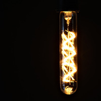 Lot de 2 ampoules LED flexibles à filament rétro décoratives T20*120, petite ampoule en forme de tube à essai, culot E14, usage résidentiel, AC 2700K