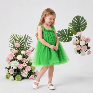 Vestido <span class=keywords><strong>de</strong></span> Tul con Decoración <span class=keywords><strong>de</strong></span> Mariposas 3D para Niñas, Vestido <span class=keywords><strong>de</strong></span> Princesa <span class=keywords><strong>de</strong></span> <span class=keywords><strong>Hadas</strong></span> sin Mangas - Product Image 3
