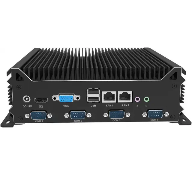 Fanless IoT Industrial Mini Computer HD VGA Intel i7 8550U 7600U 5500U i5 8250U 6200U 4200U Dual LAN Mini PC Win 11 6xCOM