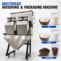 Peseuse linéaire à 2 têtes, balance automatique, machine d'emballage linéaire de sucre de riz