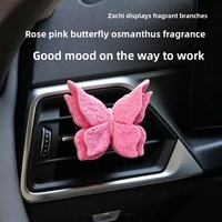 Diffuseur de parfum papillon en plâtre pour grille d'aération de voiture, ornement décoratif personnalisé avec logo, cadeau pour femme, vente en gros