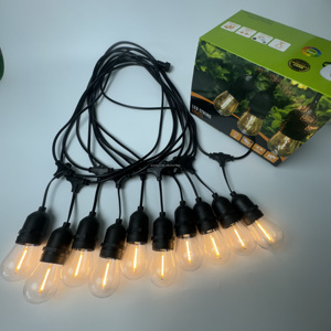 Lớp IP65 Không Thấm Nước S14 Thay Đổi Độ Sáng Bóng Đèn Cho <span class=keywords><strong>Patio</strong></span> Chuỗi Đèn Ấm Trắng Ngoài Trời Đèn Cho Đảng Cafe Bistro Giáng Sinh Trang Trí Nội Thất - Product Image 3