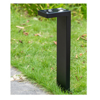 Lampu Taman Antik Eropa Berbahan Aluminium, Lampu Bollard LED Dekoratif dengan Tiang Modern, Berperingkat IP65