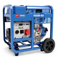 Générateur diesel industriel 5 kW YC5GF-D3, portable, 5000 watts, triphasé, pour alimentation de secours