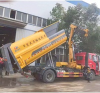 Nouveau design de camion à ordures compacteur FAW 12m3 avec seau de levage de grue