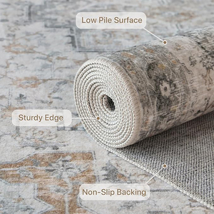 Tappeto Vintage Grande in Poliestere Lavabile in Lavatrice, Morbido e <span class=keywords><strong>Antiscivolo</strong></span>, Stile Tribale per Soggiorno 9*12 - Product Image 3