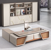 Bureau de direction moderne Bureau de direction Patron Chef de direction Bureau d'ordinateur de luxe Table de bureau pour mobilier de bureau personnalisé