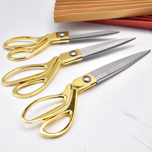 กรรไกรตัดผ้าเคลือบทองคำ รุ่น K3 ซีรีส์ ทำจากสแตนเลส รูปทรงตัววี สำหรับงานเย็บผ้าและตัดเสื้อผ้า - Product Image 5