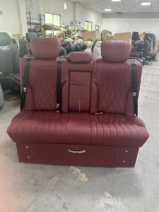 Asiento de Cuero Personalizado de Lujo VIP, Sofá Cama Ajustable, Compatible con Volkswagen Multivan, <span class=keywords><strong>Caravelle</strong></span>, Sprinter Van, Vito - Product Image 3