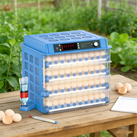 Prix de gros, incubateurs à œufs de petite taille entièrement automatiques à haute capacité de 256 œufs, avec double alimentation, à vendre