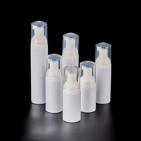 Bouteille Pompe en Mousse PET Cylindrique Noire et Blanche 50ml 60ml 2oz, Distributeur de Voyage Vide, Impression Sérigraphique, Savon Liquide pour les Mains – Vente Directe Usine