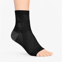 Chaussettes de compression personnalisées sans couture anti-entorse pour le sport et le soutien athlétique, vente en gros OEM, tricotées pour hommes, femmes et adultes