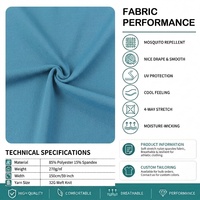 Tela de Yoga de Spandex a Precio de Fábrica, Elástica en 4 Direcciones, 270 g/m², Absorbe la Humedad, Anti-Transparencias, para Ropa Deportiva