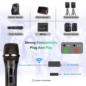 Nuevo Micrófono Cardioide Profesional de Mano W102-1 - Metálico y de Plástico con Cancelación de Ruido, Alcance de 200 Pies, Inalámbrico UHF para Exteriores - Product Image 3