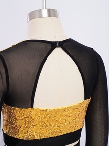 Trajes de Danza Lírica para Niñas de 6 a 16 Años, Conjunto de Top Corto y Pantalones para Danza Jazz, Actuaciones, Clases de Baile y Espectáculos - Product Image 4