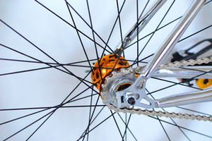 Vélo à pignon <span class=keywords><strong>fixe</strong></span> chromé à une vitesse / Vélo fixie - Product Image 5