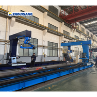Nueva Estación de Trabajo Robótica Inteligente Industrial Zhouxiang Shipbuilding con Plataformas Tipo T y Riel de 12m para Estructuras de Acero