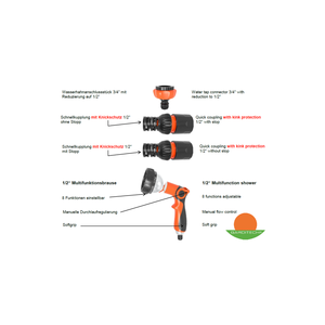 Garditech Jetset สายฉีดน้ำขนาดพรีเมี่ยม, 1/2 20เมตรพร้อมชุดฟิตติ้ง - Product Image 3