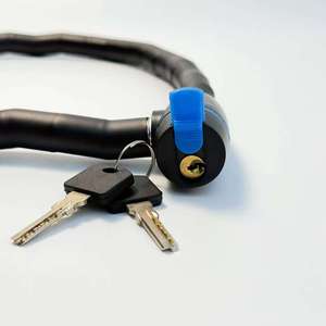 Veiligheidsgesteld 18x800mm sleutelverbindingsslot motorfiets e-scooter fiets fietsverbindingsslot fietsslot - Product Image 5