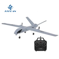 Modèle d'avion télécommandé 2,4 G à 2 canaux avec LED, lancement manuel, envergure d'ailes, avion à réaction RC, planeur en mousse EPP souple
