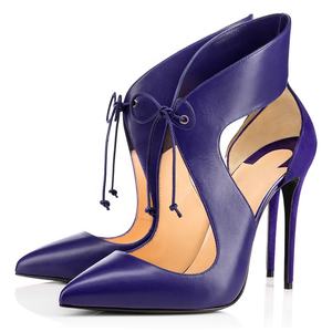 Donne all'ingrosso su misura scarpe a punta <span class=keywords><strong>viola</strong></span> sexy degli alti talloni - Product Image 3