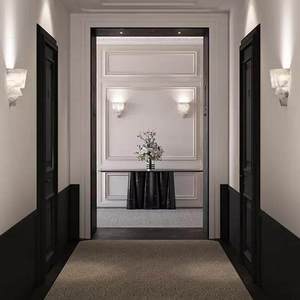 Natural Marble <b>Wall</b> Lamp Led <b>Light</b> Source <b>Wall</b> Mounted Off White Shade For Living Room Hallway Bedroom - Product Image 4
