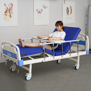 <span class=keywords><strong>Cama</strong></span> de Hospital Médica con 2 Manivelas y Construcción de Acero para Pacientes a Precios Competitivos - Product Image 6