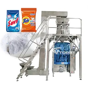 Otomatik deterjan tozu geri kapatılabilir paket eski dolgu jöle şeker vakum paketleme makinesi çamaşır tozu mühürleyen