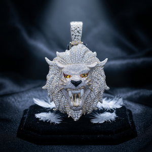 Pendentif personnalisé lettre R en argent et moissanite, style Hip Hop Ice Out, bijou de luxe exclusif pour événements et soirées, déclaration urbaine - Product Image 1